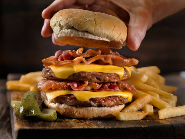Bacon Double Cheeseburger with Fries