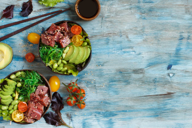 istock Hawaiian tuna poke bowls 1134926669