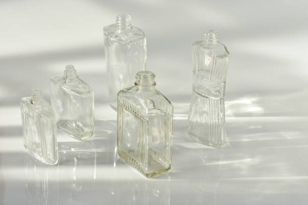 istock Vintage bottles collection on white background. 1134927322