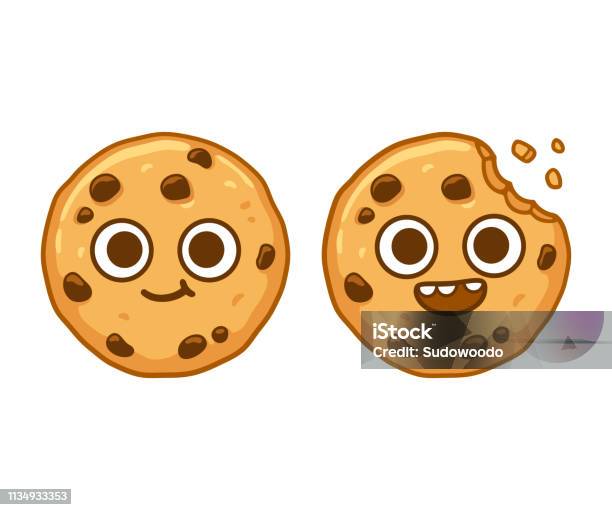 Chocolate Chip Cookie Character Stock Illustration - Download Image Now -  Cookie, Chocolate Chip Cookie, Cartoon - iStock