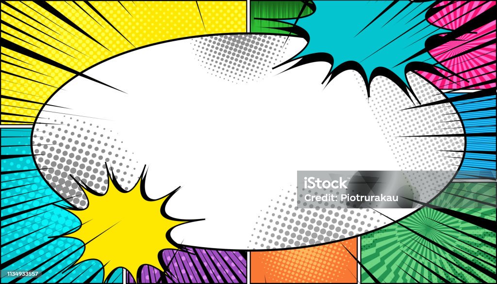 Comic Light Back Comic Page Light Concept Stock Illustration - Download Image Now ...