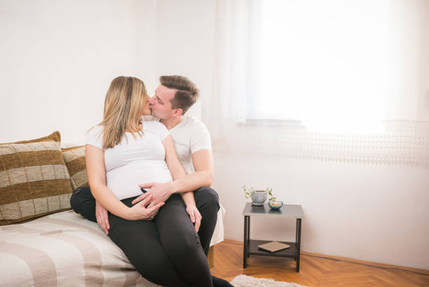 istock Happy couple expecting baby 1134937391