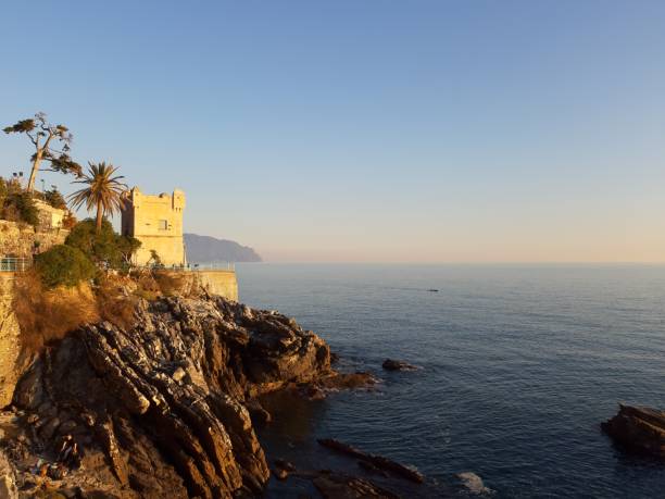 istock Sunset, sea and blue sky 1134941087