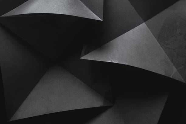 istock Gray elements of paper for futuristic abstract background 1134943034