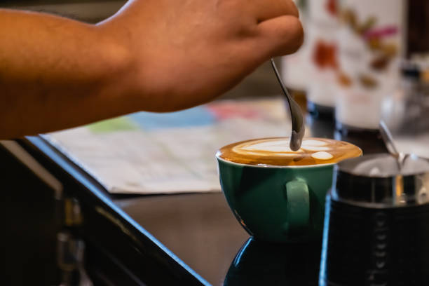 istock barista make coffee latte art 1134945974