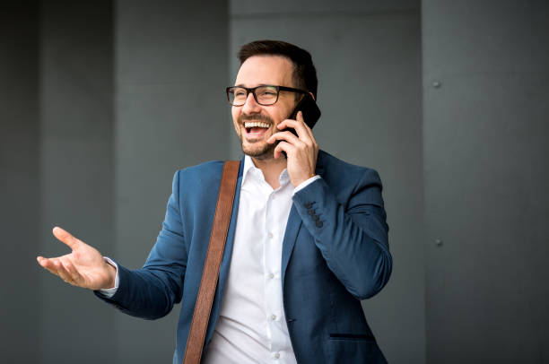istock Businessman walking on the street 1134945984
