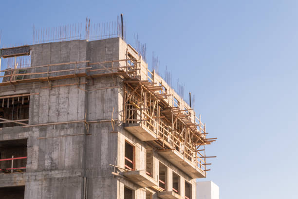 istock Part of a new building in under construction. 1134948333