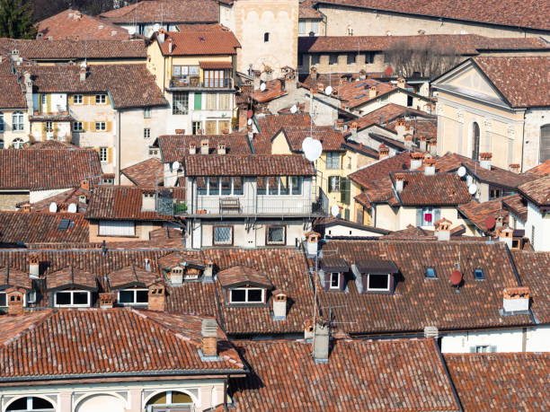 istock old dense urban development in Bergamo town 1134949181
