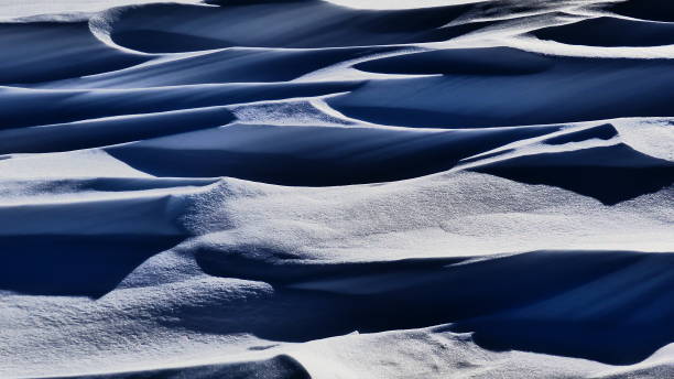 istock Textures in the snow swept by the Wind 1134955825