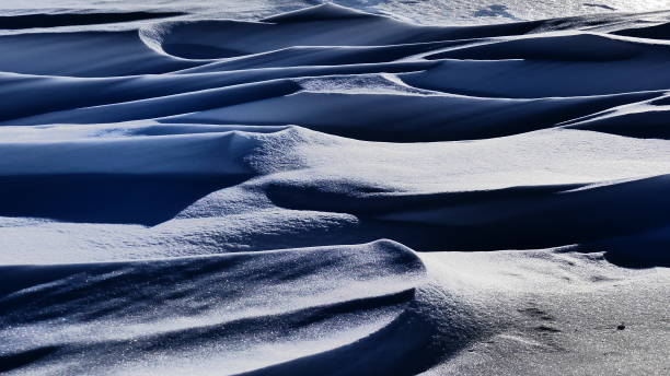 istock Textures in the snow swept by the Wind 1134955828
