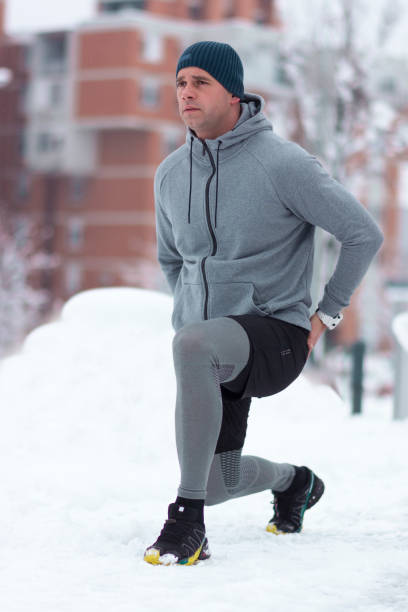 istock a man stretching the muscle on his leg 1134963635