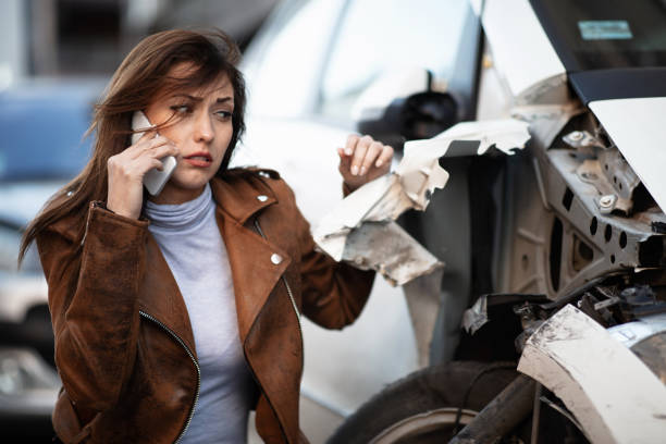 istock Oh no, my car is completely ruined! 1134968752