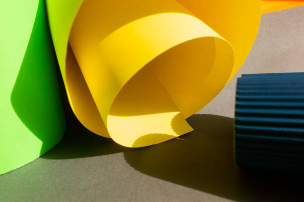 istock Texture of multicolored cardboard and paper background. 1134975888