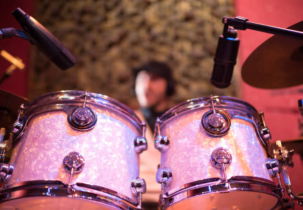 istock Recording song at music studio 1134977686