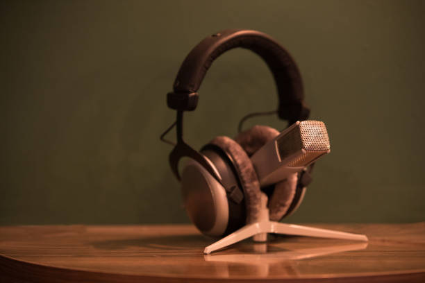 istock Recording song at music studio 1134978777
