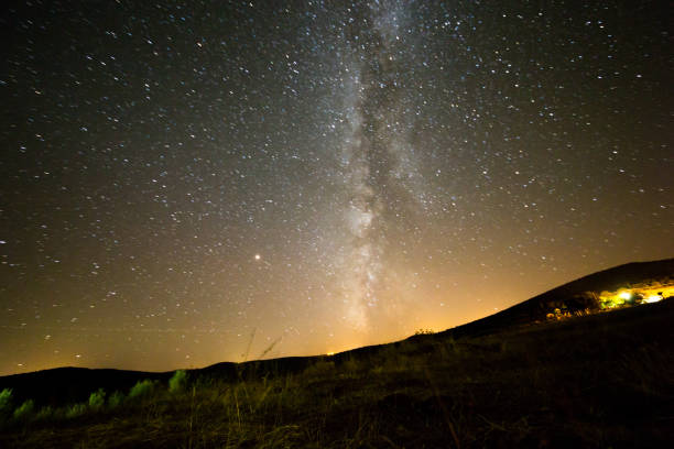 istock Long exposure of tent camp 1134980040