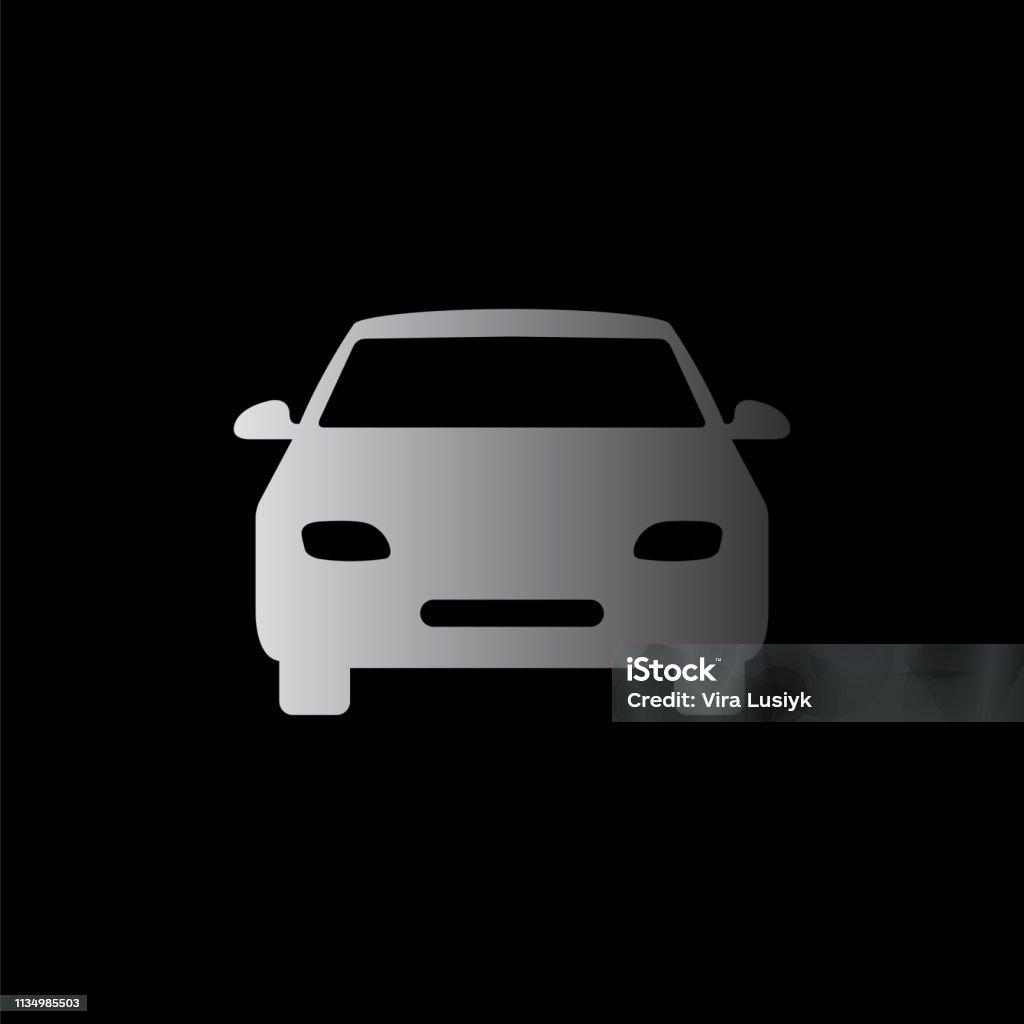 Mobil Ikon Vektor Hitam Ilustrasi Stok - Unduh Gambar Sekarang - Abu
