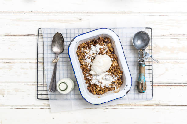 istock Yummy Apple Crumble Dessert 1134986918