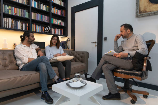 istock Counseling Session psychiatrist talking to couple 1134989034