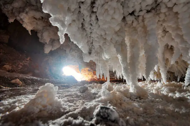 Photo of Namakdan Salt Cave on Qeshm Island in Southern Iran taken in January 2019 taken in hdr