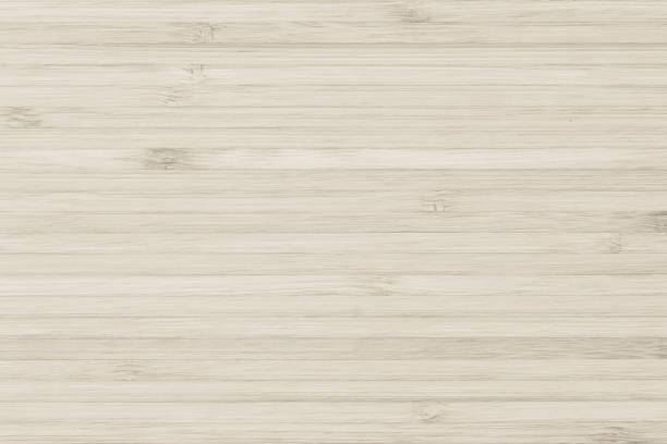 istock Bamboo natural wood texture pattern background in light sepia brown color 1134996886