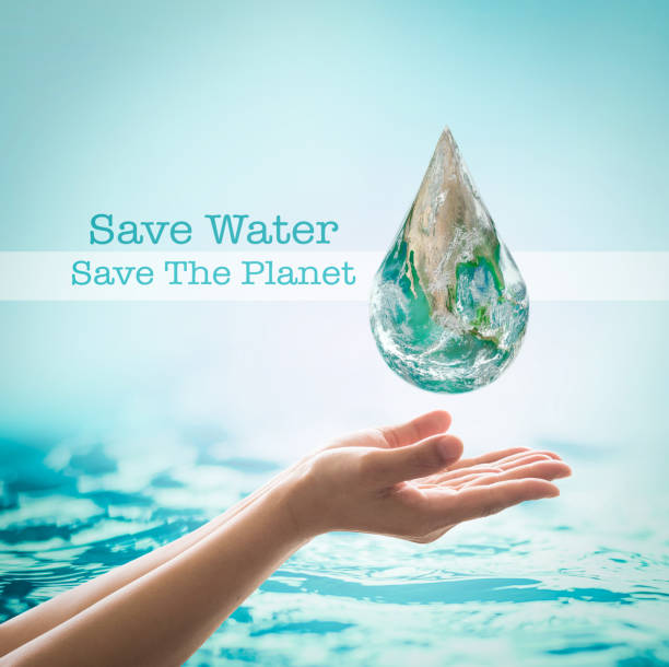 istock World ocean day,, saving water campaign, sustainable ecological ecosystems concept with green earth on woman's hands on blue sea background 1135001657
