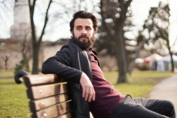 istock Portrait of a young bearded man 1135002678