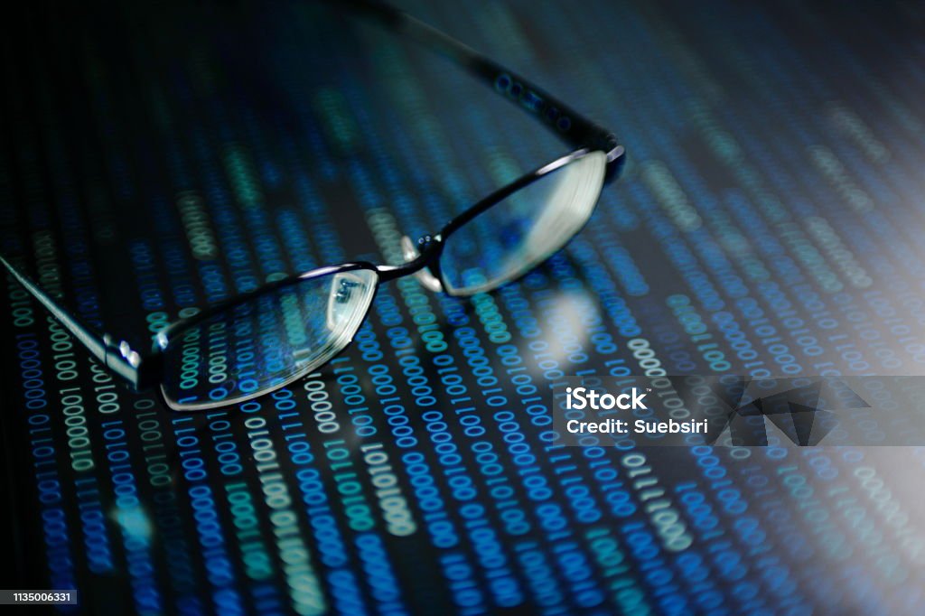 Hacker And Source Code Analysis Stock Photo - Download Image Now ...