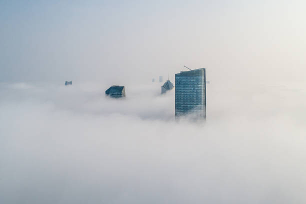 istock Advection Fog City Skyline, Changsha, China 1135012976