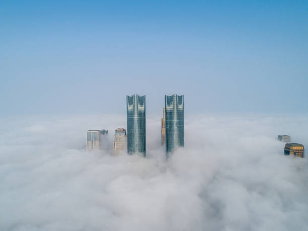 istock Advection Fog City Skyline, Changsha, China 1135012982