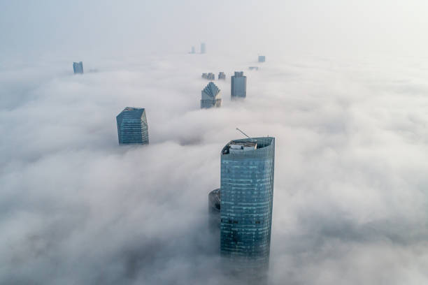 istock Advection Fog City Skyline, Changsha, China 1135012988