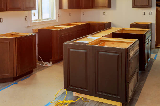 istock Home improvement kitchen view installed in a new kitchen cabinet 1135015889