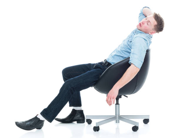 istock Man relaxing on chair 1135019853