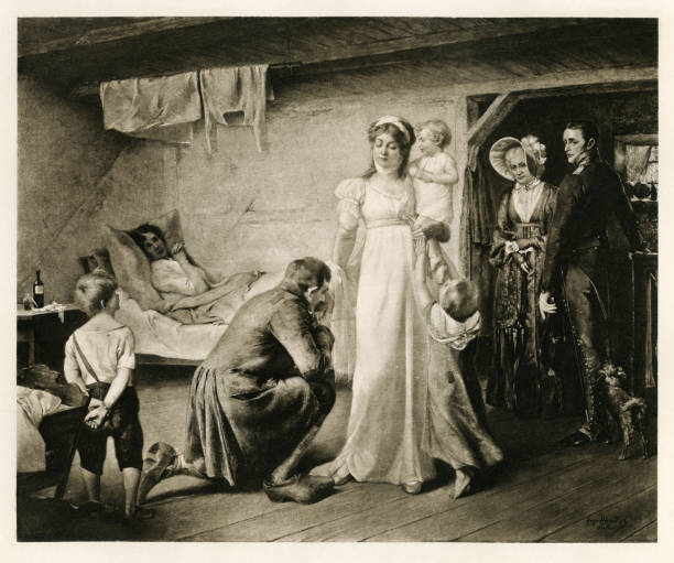 Engraving illustration from the book 