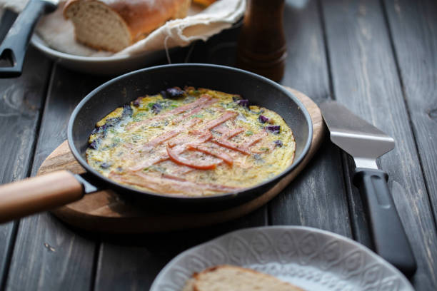 omelette with ham