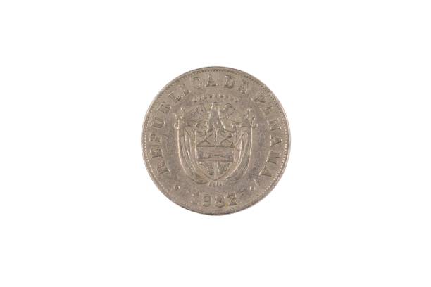 istock Panamanian five centimes coin isolated on white 1135034217