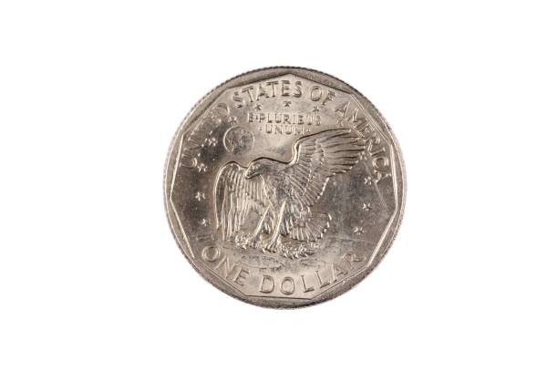 istock Susan B. Anthony American one dollar coin isolated on white 1135034225