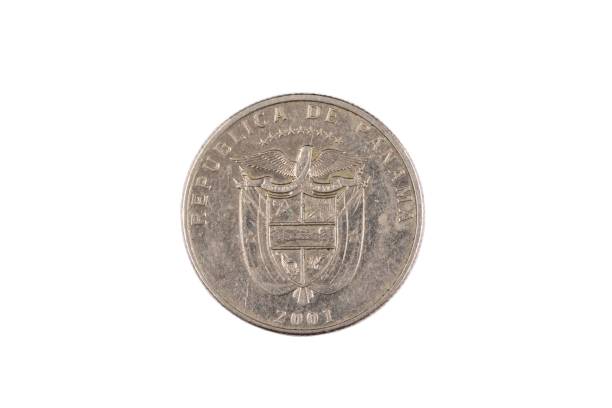 istock Panamanian one quarter Balboa coin isolated on white 1135034237