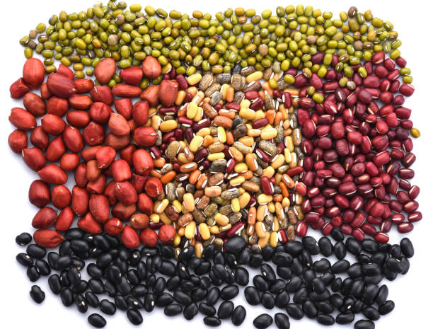 istock Natural background made from different kinds of nuts. 1135043555