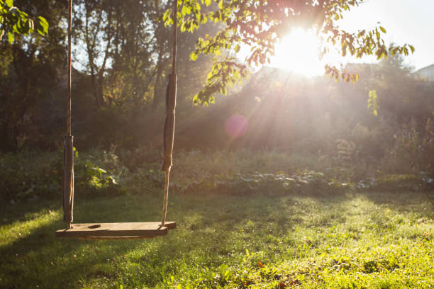 istock Baby swing morning dawn 1135045559