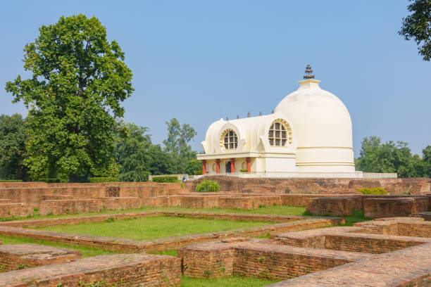 istock Parinirvana Stupa and temple, Kushinagar, India 1135049002
