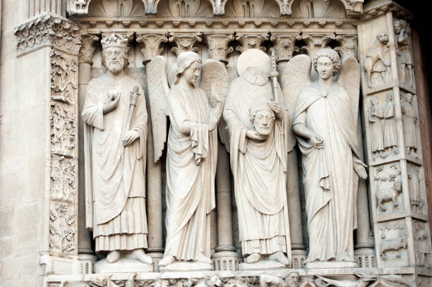 istock Statue of Notre Dame de Paris 1135049223