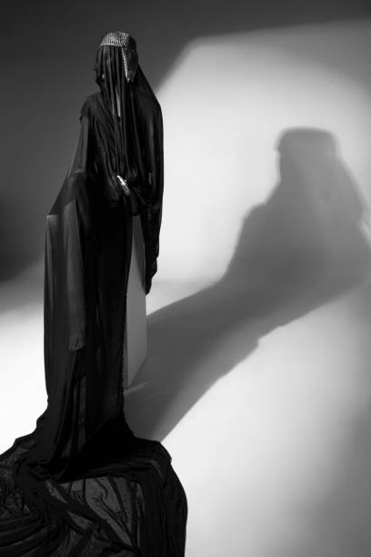 istock Heavily Veiled Woman in a Hat 1135054522