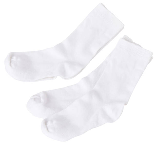 White socks isolated White socks isolated on white background sock photos stock pictures, royalty-free photos & images