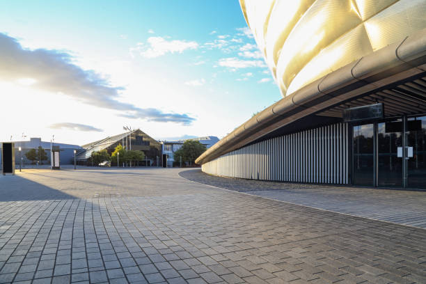 istock empty square and modern architecture in the city 1135055892