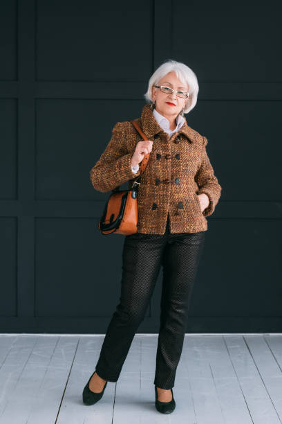 stylish senior lady lifestyle confidence elegance