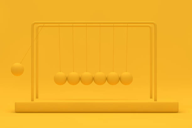 istock 3D Newton's Cradle, Minimal Design, Leadership, Teamwork concept 1135058099