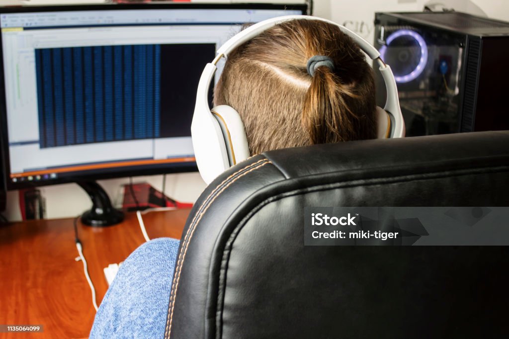 Man Computer Program Man Programmer Is Writing A Program On A Computer Stock Photo ...