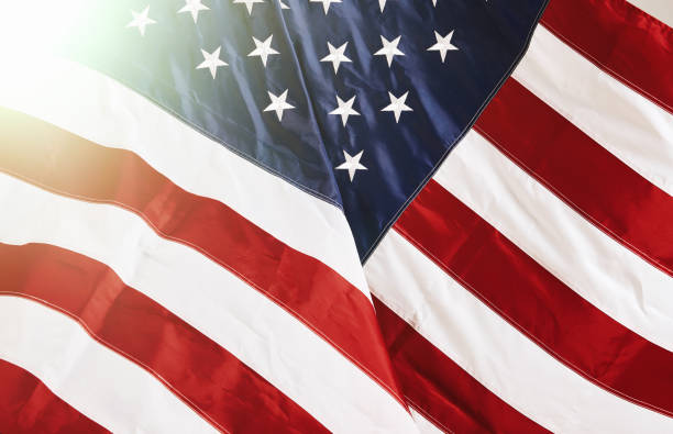 istock Stars and Stripes flag rippling in sunshine 1135064382