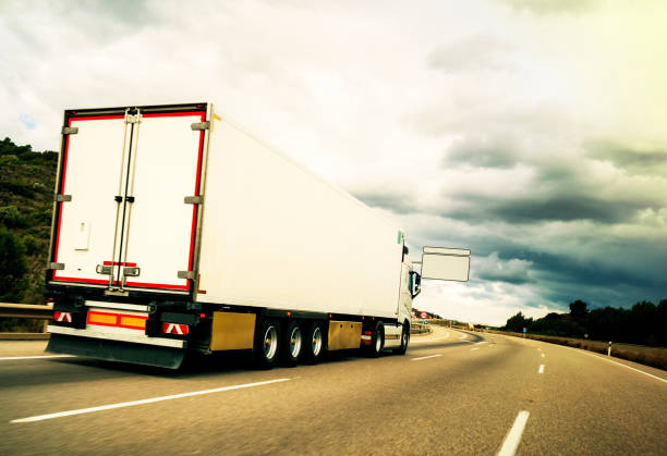istock Truck on the road 1135065550
